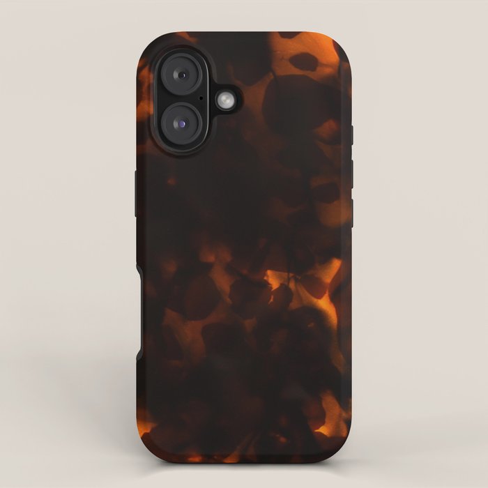 Tortoiseshell Pattern Amber Red iPhone Case Gallery Image 1