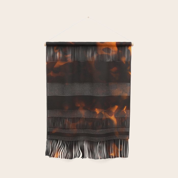 Tortoiseshell Pattern Amber Red Wall Hanging Gallery Image 1