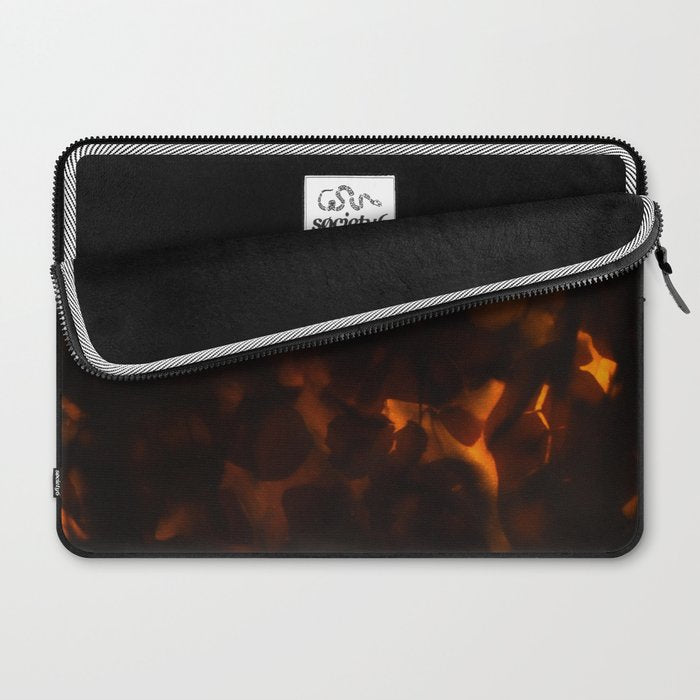 Tortoiseshell Pattern Amber Red Laptop Sleeve Gallery Image 2