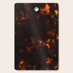 Tortoiseshell Pattern Amber Red Cutting Board Gallery Image 1