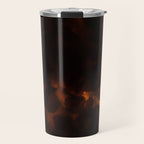 Tortoiseshell Pattern Amber Red Travel Mug Gallery Image 1