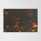 Tortoiseshell Pattern Amber Red Rug Gallery Image 2
