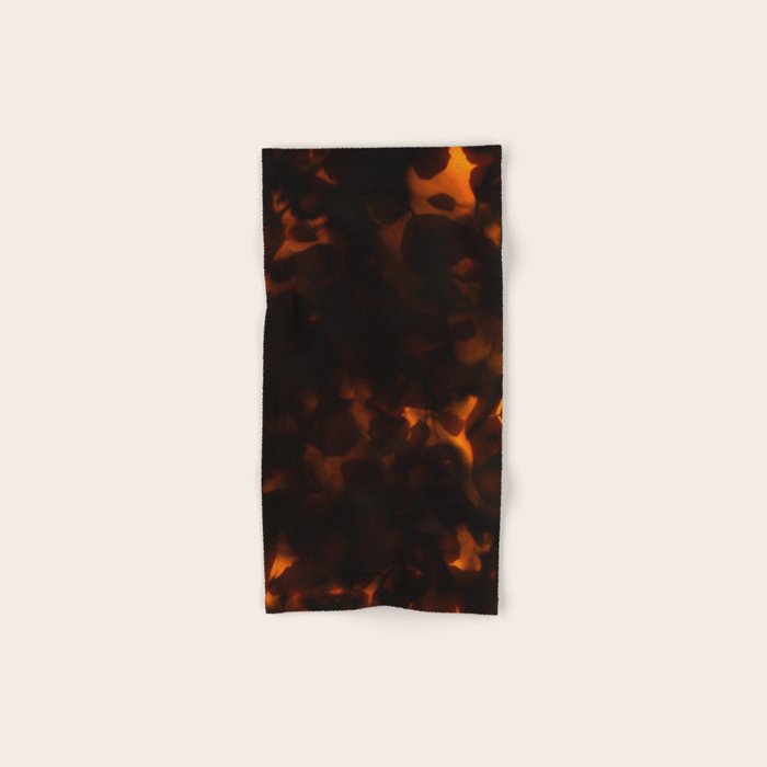 Tortoiseshell Pattern Amber Red Bath Towel Gallery Image 1