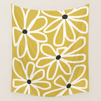 Daisy chain - yellow Wall Tapestry Gallery Image 4