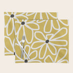 Daisy chain - yellow Placemat Gallery Image 1