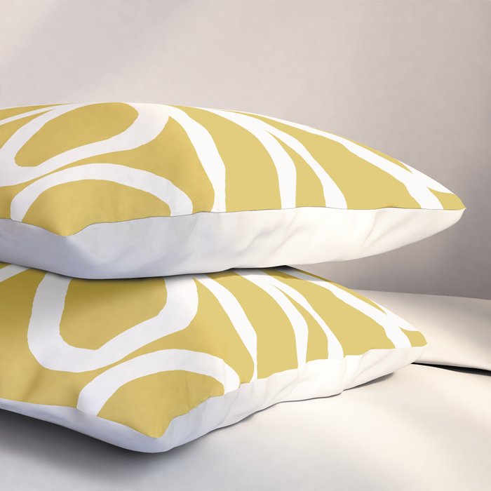 Daisy chain - yellow Pillow Sham Gallery Image 3