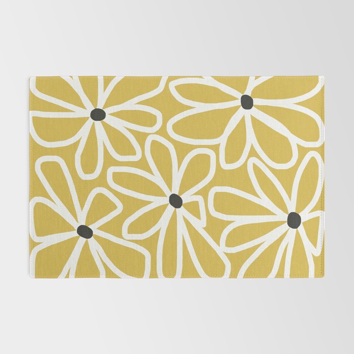 Daisy chain - yellow Rug Gallery Image 2