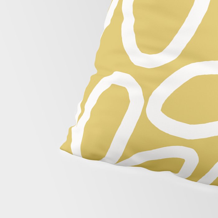 Daisy chain - yellow Pillow Sham Gallery Image 4