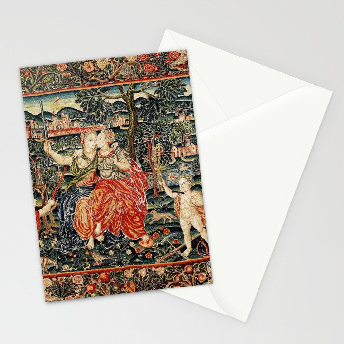 Franco Flemish Allegorical 17th Century Tapestry Print Stationery Card Gallery Image 2
