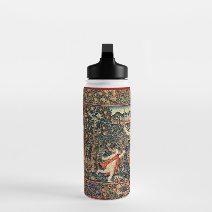 Franco Flemish Allegorical 17th Century Tapestry Print Water Bottle Gallery Image 3