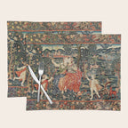 Franco Flemish Allegorical 17th Century Tapestry Print Placemat Gallery Image 1