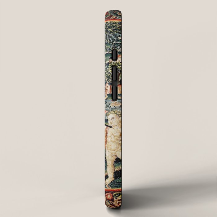 Franco Flemish Allegorical 17th Century Tapestry Print iPhone Case Gallery Image 2