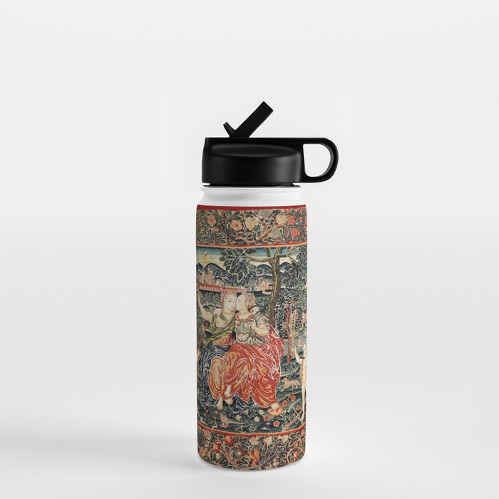 Franco Flemish Allegorical 17th Century Tapestry Print Water Bottle Gallery Image 1