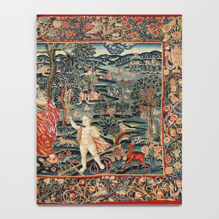 Franco Flemish Allegorical 17th Century Tapestry Print Notebook Gallery Image 4