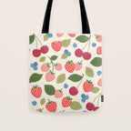 Berry Cherry Harvest Tote Bag Gallery Image 1