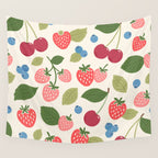 Berry Cherry Harvest Wall Tapestry Gallery Image 4