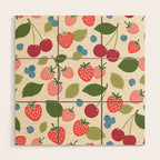 Berry Cherry Harvest Wood Wall Art Gallery Image 1