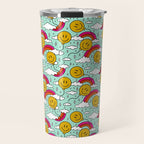 Smiley Face Balloon Print Travel Mug Gallery Image 1