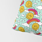 Smiley Face Balloon Print Pillow Sham Gallery Image 4