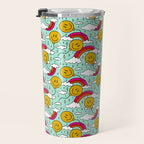 Smiley Face Balloon Print Travel Mug Gallery Image 3