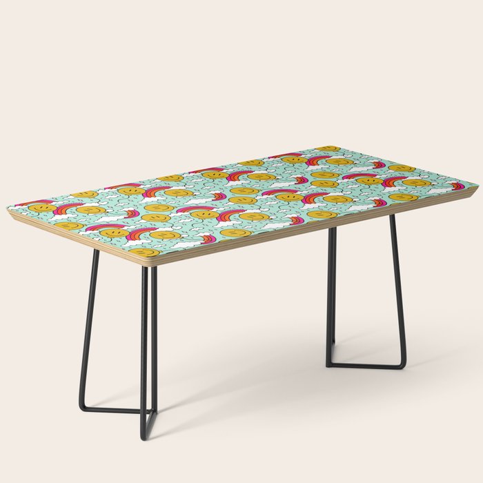 Smiley Face Balloon Print Coffee Table Gallery Image 1