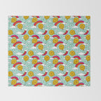 Smiley Face Balloon Print Throw Blanket Gallery Image 2