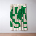 Minimal Geometric Shapes 226 Window Curtain Gallery Image 3