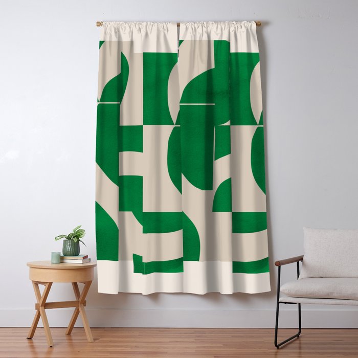 Minimal Geometric Shapes 226 Window Curtain Gallery Image 1