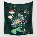 Mushroom night moth Wall Tapestry Gallery Image 4