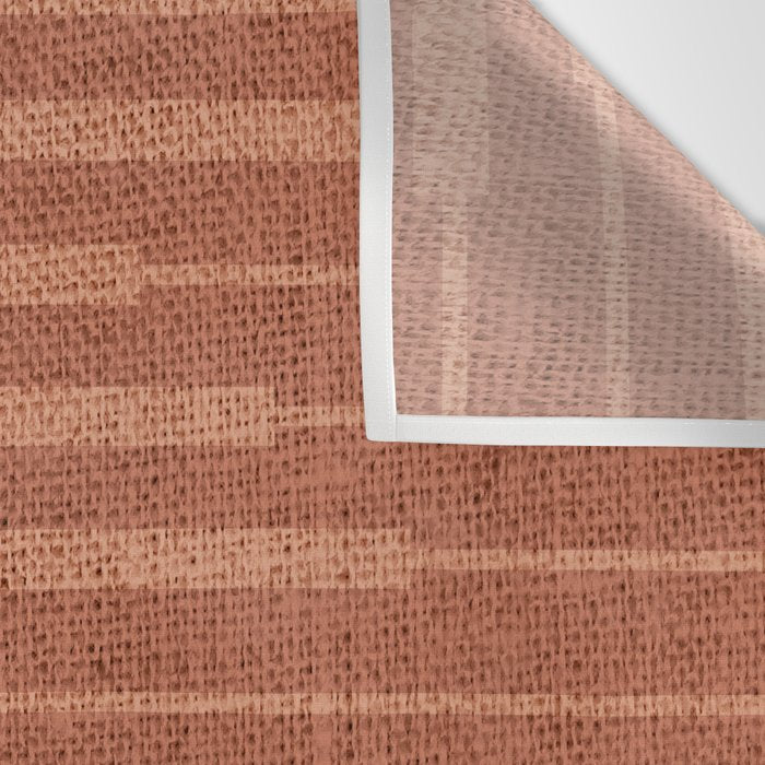 Burnt Orange, Boho Minimalist Stripes Wall Tapestry Gallery Image 3