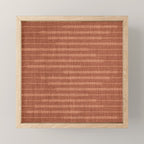 Burnt Orange, Boho Minimalist Stripes Mini Art Print Gallery Image 1