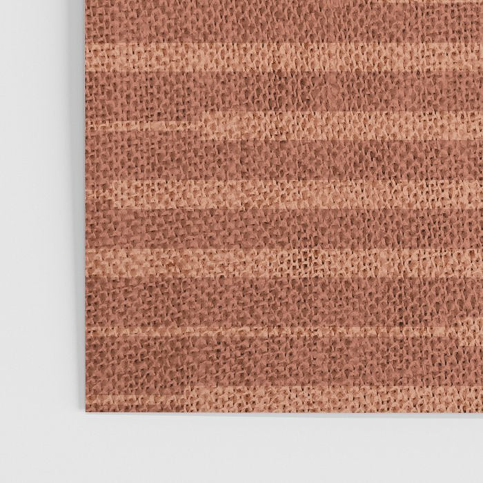 Burnt Orange, Boho Minimalist Stripes Poster Gallery Image 3