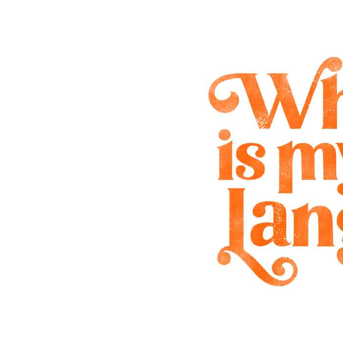 "Whiskey Is My Love Language" Cute Orange Typography Design For Whiskey Lovers! Coffee Mug Gallery Image 2
