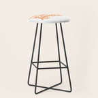 "Whiskey Is My Love Language" Cute Orange Typography Design For Whiskey Lovers! Stool Gallery Image 1