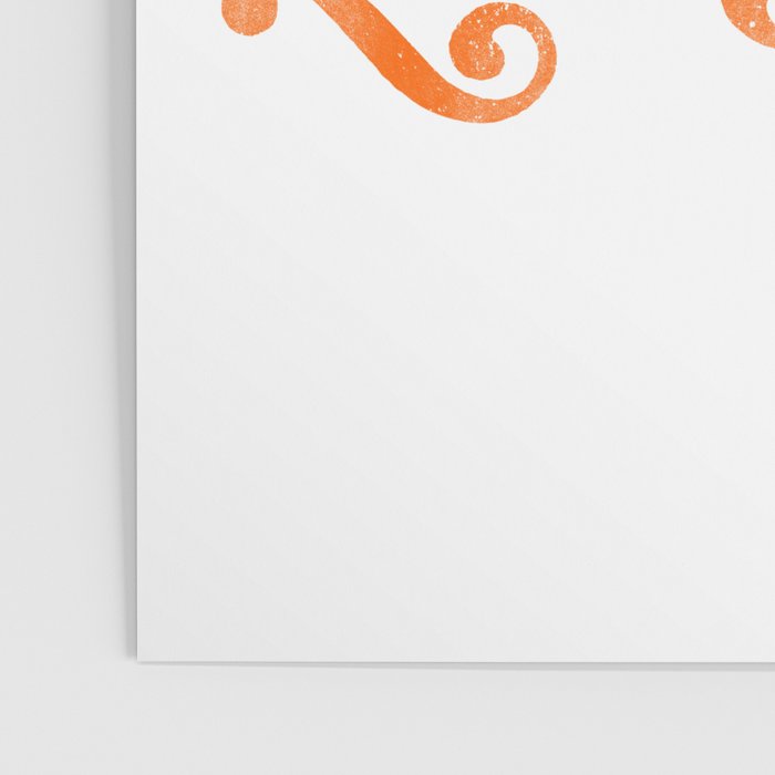 "Whiskey Is My Love Language" Cute Orange Typography Design For Whiskey Lovers! Poster Gallery Image 3