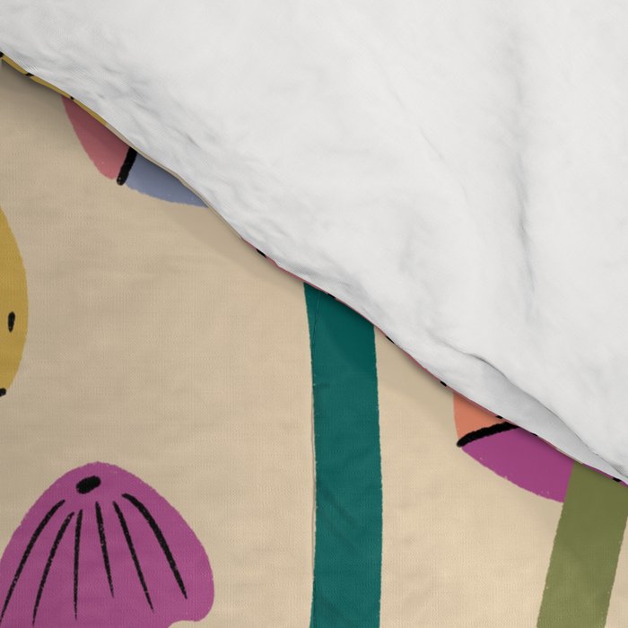 Retro Mushroom - pattern  Comforter Gallery Image 4