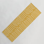 Yellow Abstract Line Art Yoga Mat Gallery Image 1