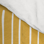 Yellow Abstract Line Art Comforter Gallery Image 4