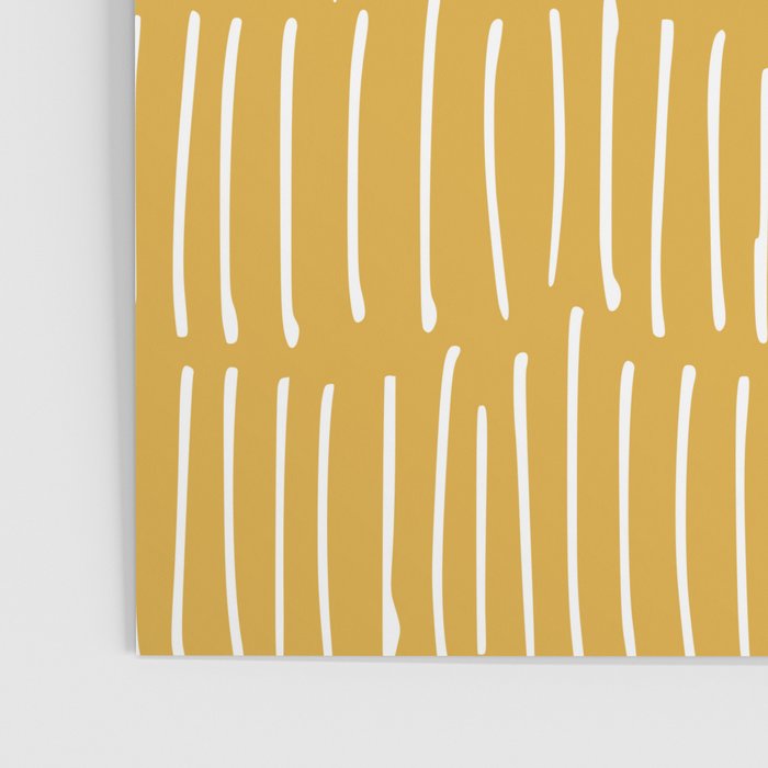 Yellow Abstract Line Art Poster Gallery Image 3