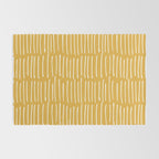 Yellow Abstract Line Art Rug Gallery Image 2