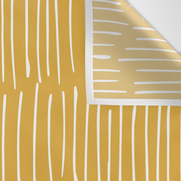 Yellow Abstract Line Art Wall Tapestry Gallery Image 3