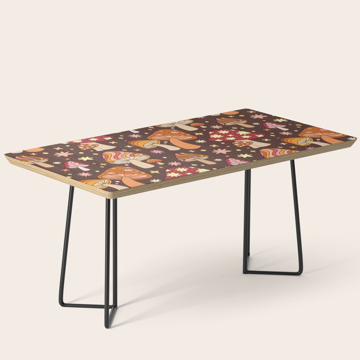 Magic Mushrooms in Brown Coffee Table Gallery Image 1
