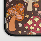 Magic Mushrooms in Brown Laptop Sleeve Gallery Image 3