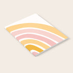 Abstract Shapes 94 in Mustard Yellow and Pale Pink (Rainbow Abstraction) Notebook Gallery Image 2