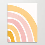 Abstract Shapes 94 in Mustard Yellow and Pale Pink (Rainbow Abstraction) Notebook Gallery Image 4