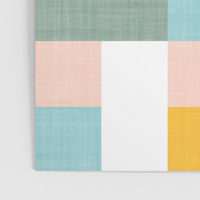 Retro Flowers on playful checks Poster Gallery Image 3