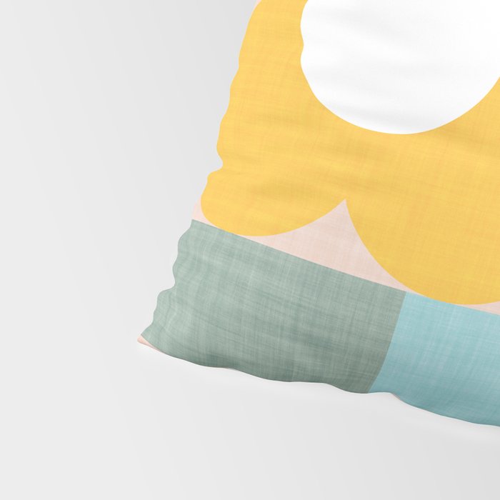 Retro Flowers on playful checks Pillow Sham Gallery Image 4
