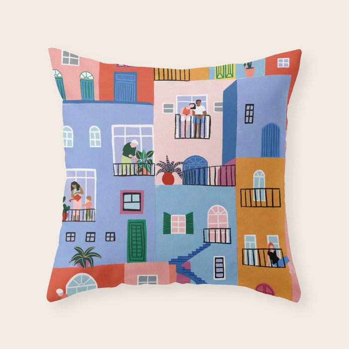 Home together -02 Throw Pillow Gallery Image 1