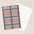 Pastel Tartan Delight Stationery Card Gallery Image 2