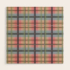 Pastel Tartan Delight Wood Wall Art Gallery Image 1